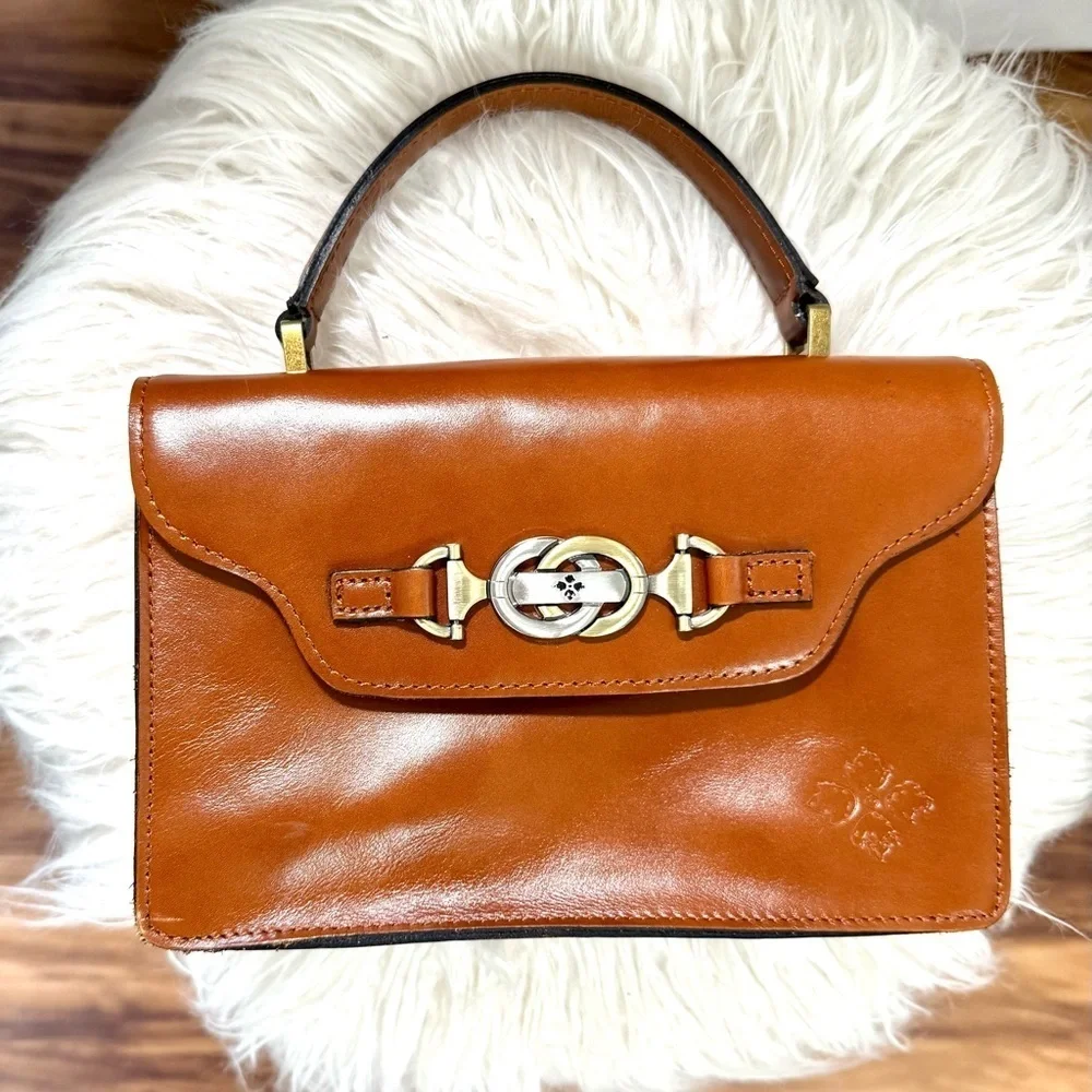 Patricia Nash Porcili Cognac Leather Bag